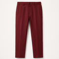 Burgundy Linen Chinos - Fonthorini Trousers