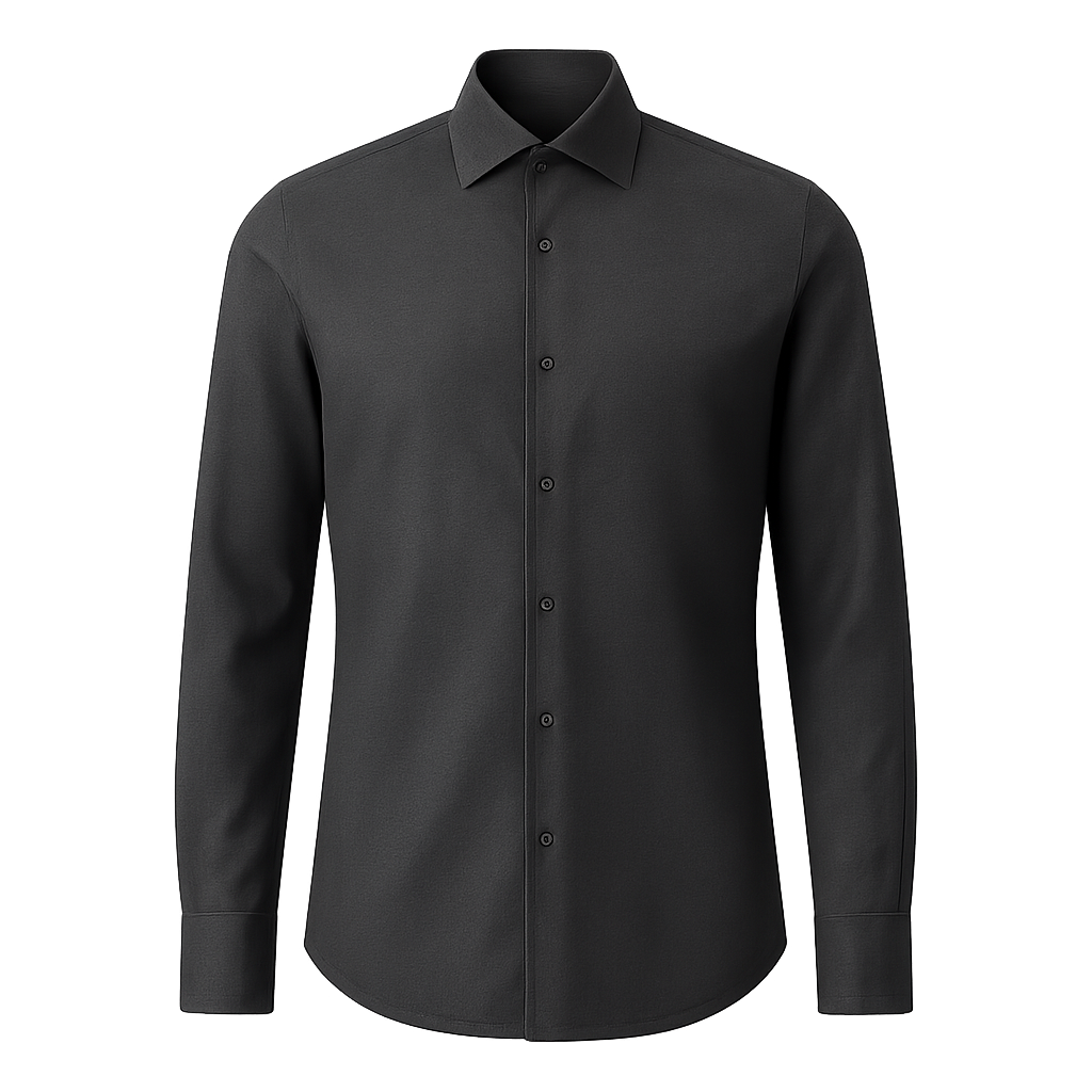 Charcoal Wool Shirt - Fonthorini Shirts