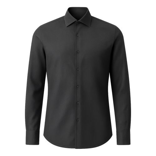 Charcoal Wool Shirt - Fonthorini Shirts