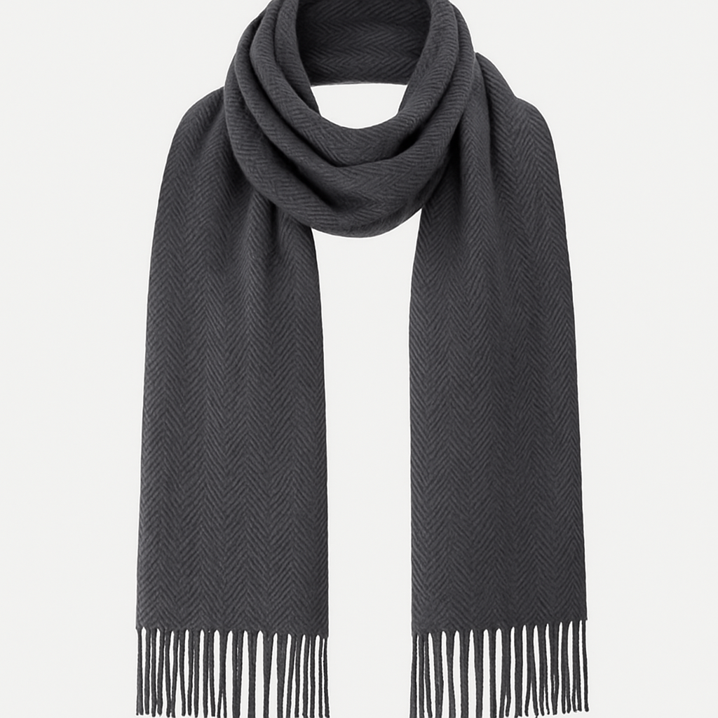 Graphite Wool Scarf - Fonthorini Acessories