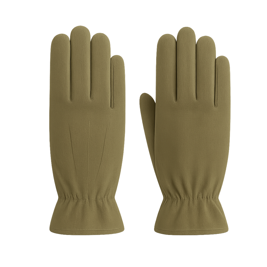 Olive Suede Gloves - Fonthorini Acessories