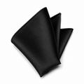 Pure Silk Pocket Square – Midnight Black